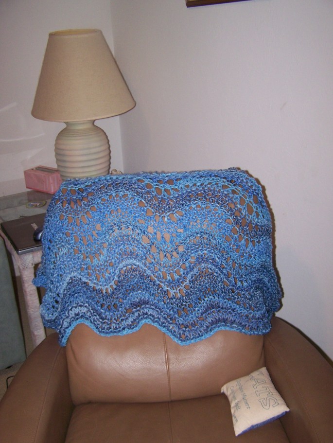 Feather and Fan Baby Blanket