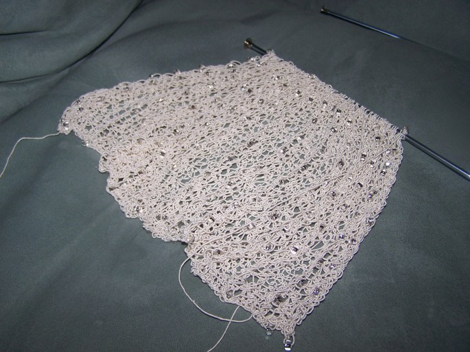 Beaded Wedding Scarf